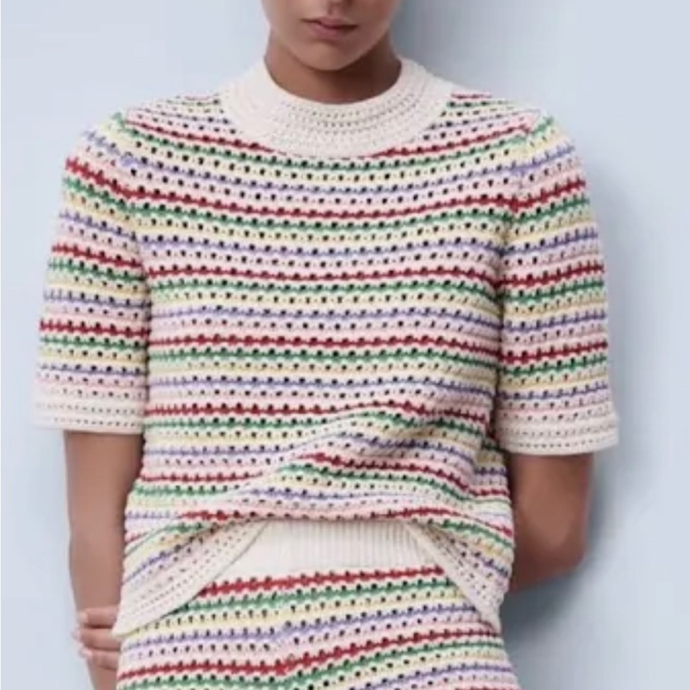 Zara Striped Knit Top